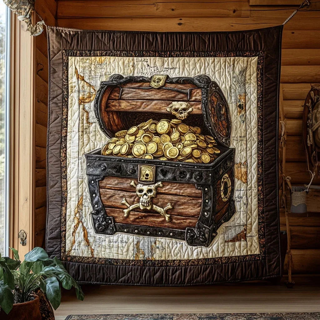 Pirate Treasure Quilt Blanket