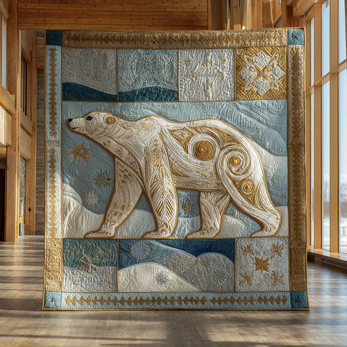 Polar Bear Glow Quilt Blanket