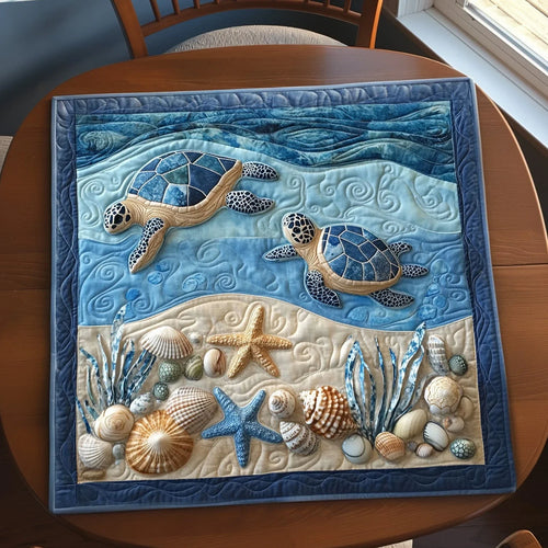 Polynesian Drift Quilted Table Topper