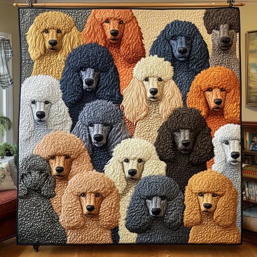 Poodle Doodle Quilt Blanket