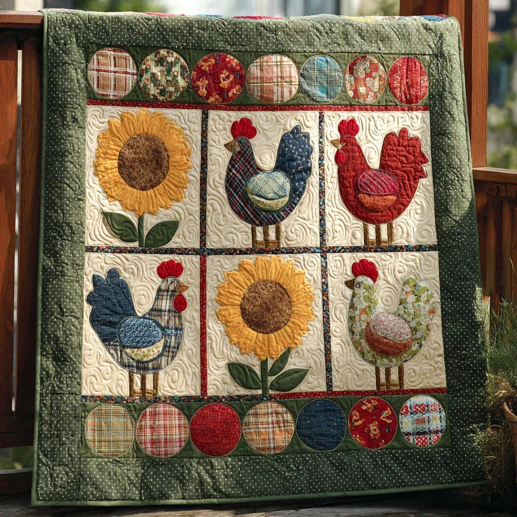 Prairie Hen Quilt Blanket - Quilted Blanket by Wild and Way