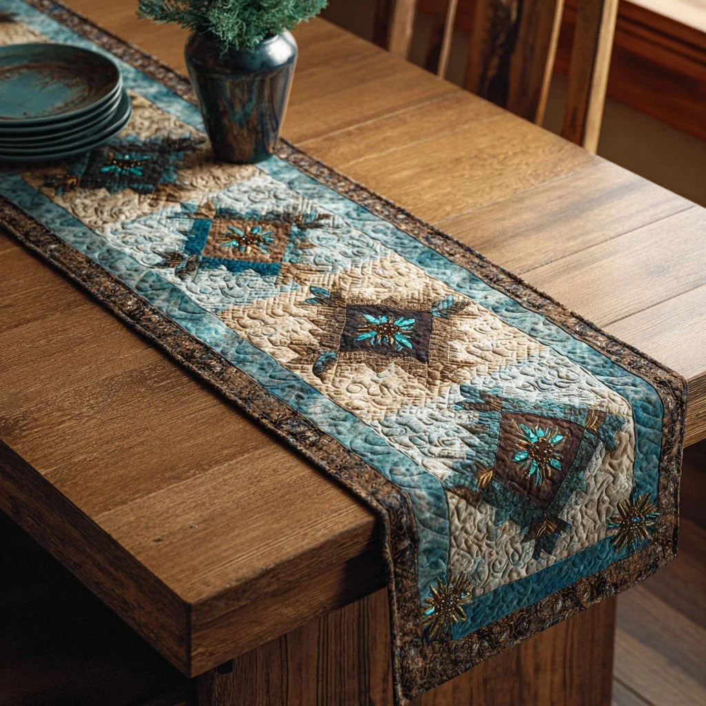 Prairie Stitch Quilted Table Runner