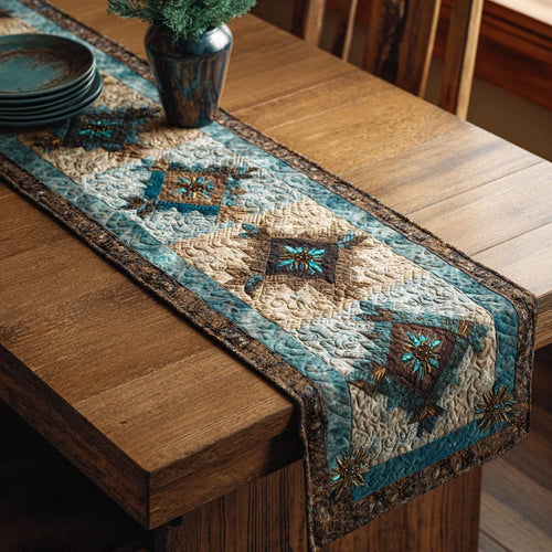 Prairie Stitch Quilted Table Runner