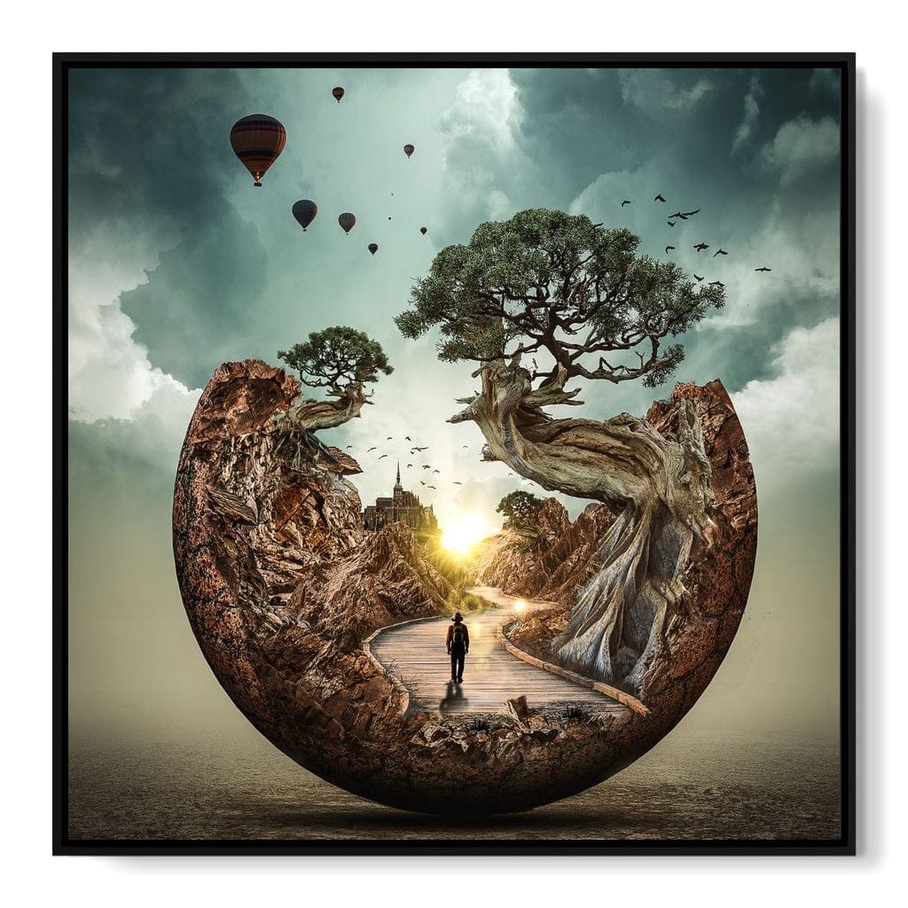 Sunrise Road Canvas Wall Art