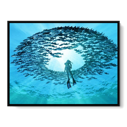 Eye of the Ocean Canvas Wall Art