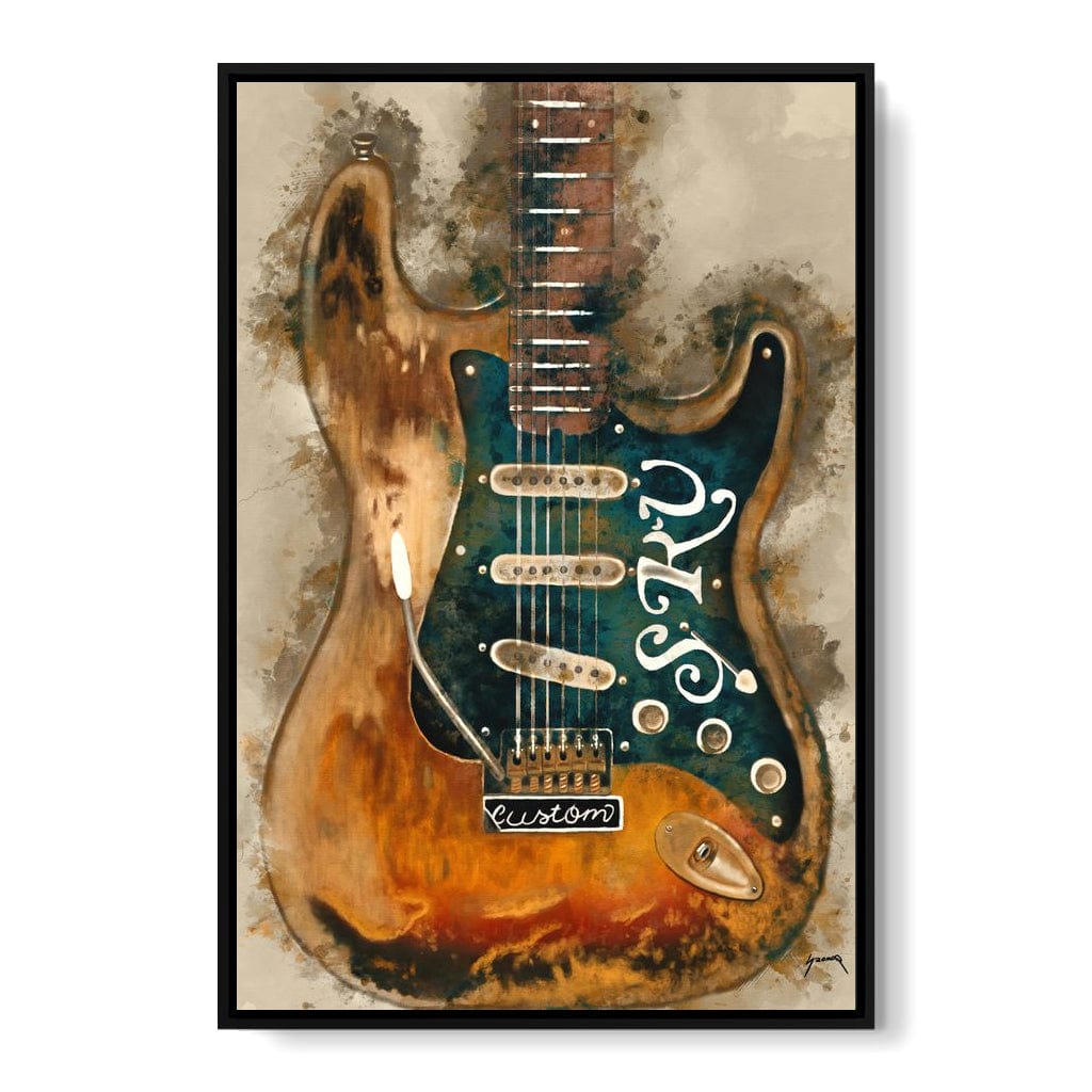 Stevie Ray Vaughan's Guitar Canvas Wall Art