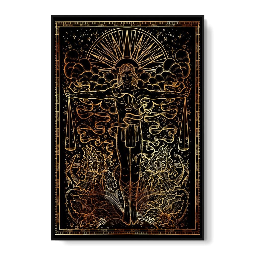 Zodiac sign Libra Canvas Wall Art