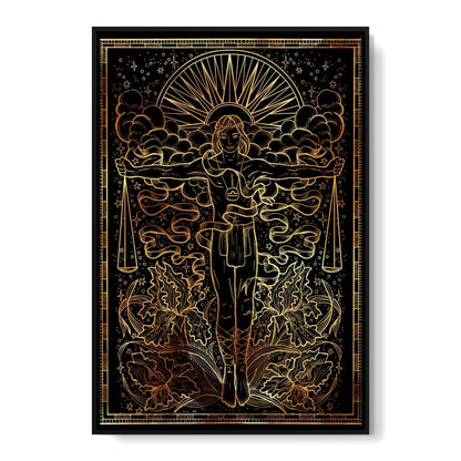 Zodiac sign Libra Canvas Wall Art