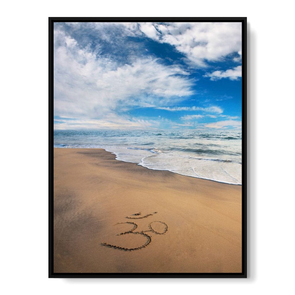 Meditation Beach Canvas Wall Art