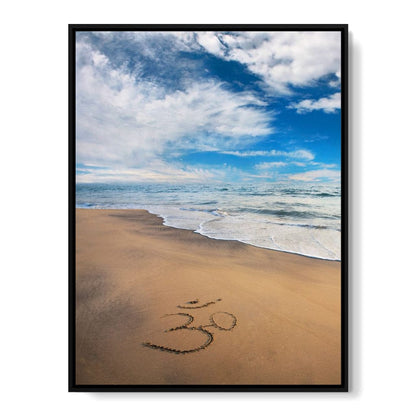 Meditation Beach Canvas Wall Art
