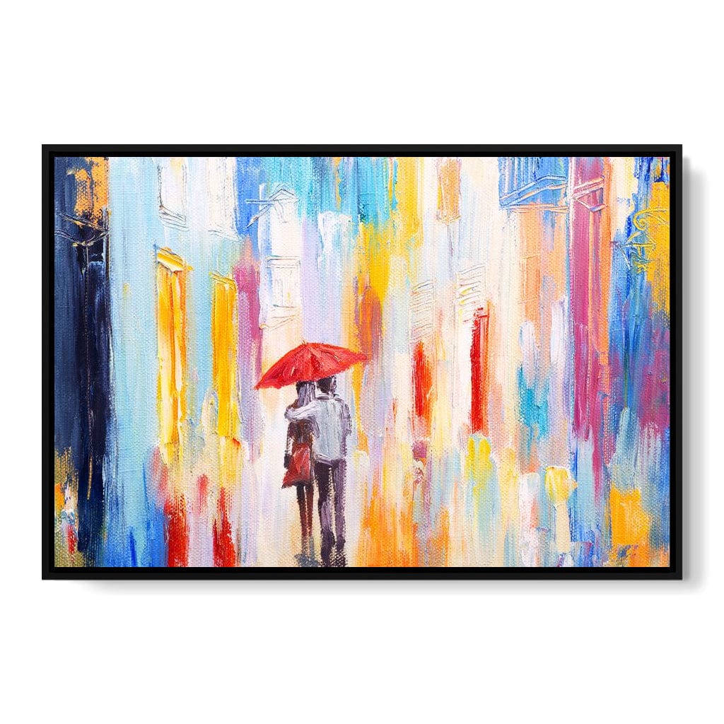 Romantic Rain Canvas Wall Art