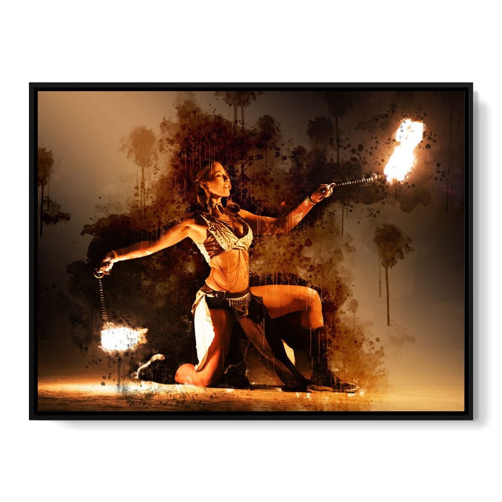 Flaming Nights Canvas Wall Art