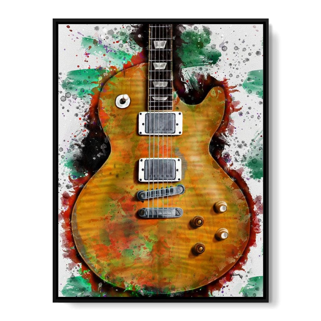 Gary Moore's & Peter Green's Guitar Canvas Wall Art