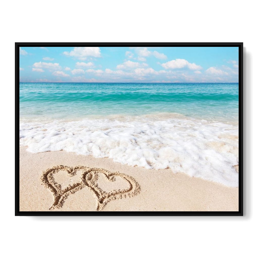Love Beach Canvas Wall Art