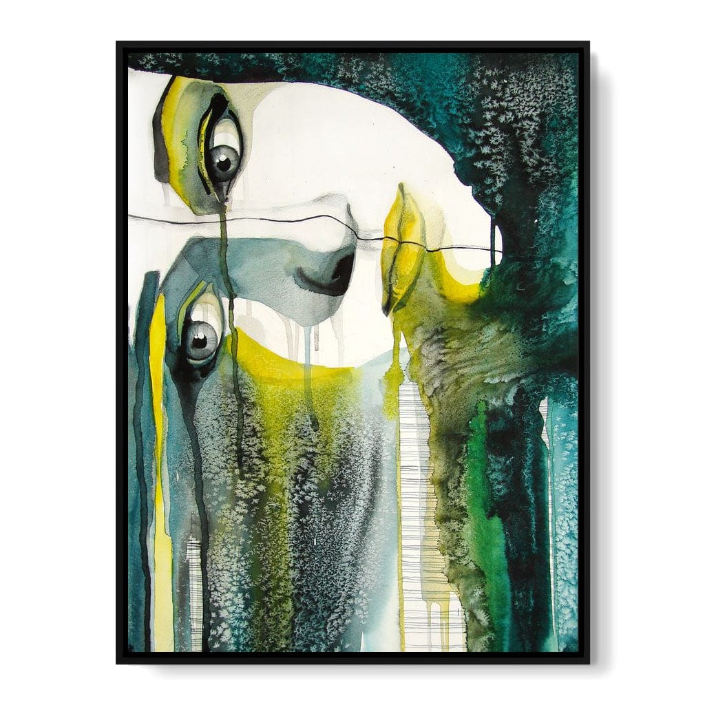 Fading Face Canvas Wall Art