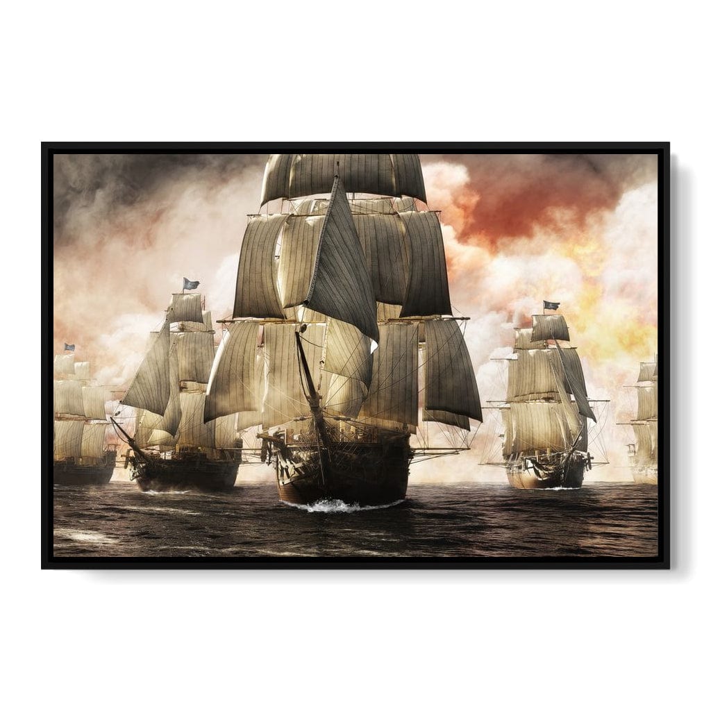 Pirate Fleet Canvas Wall Art