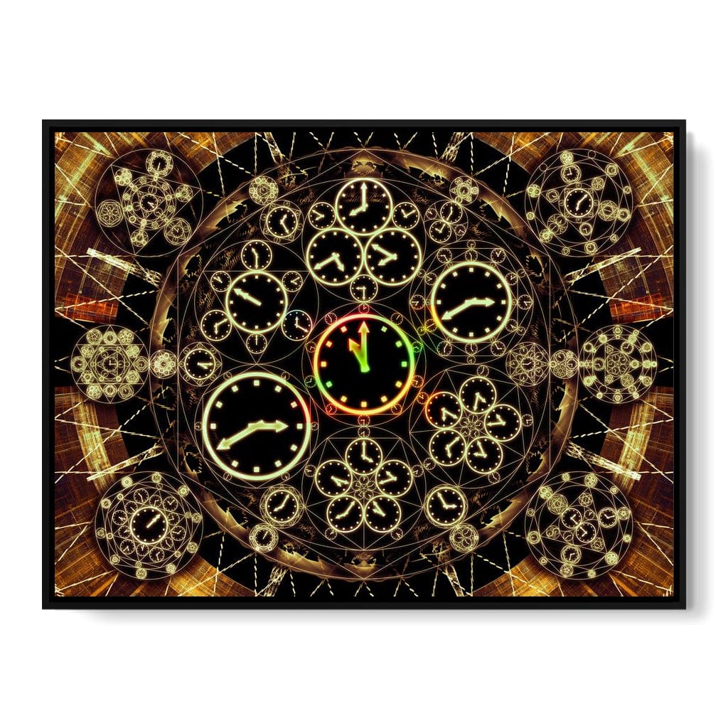 Circles of Time Canvas Wall Art