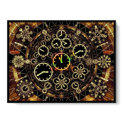 Circles of Time Canvas Wall Art