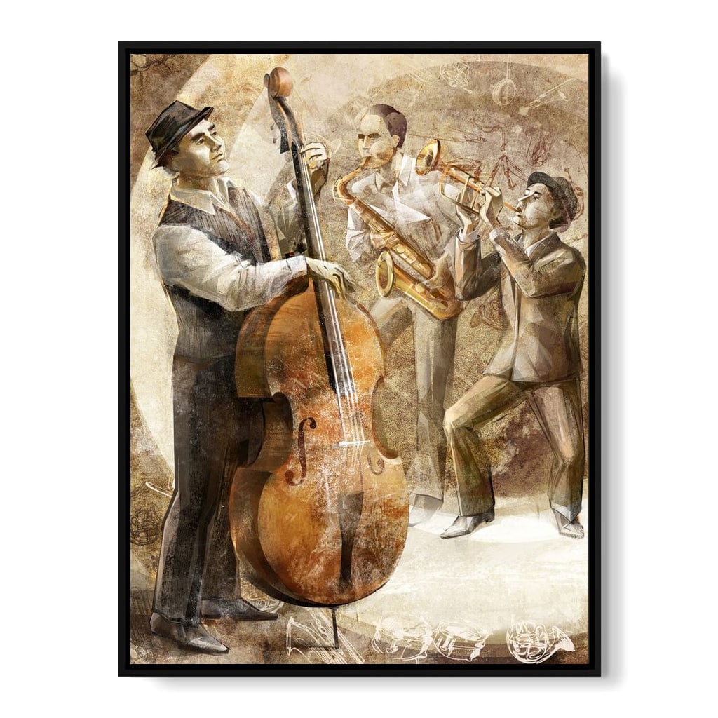 Jazz Band Canvas Wall Art