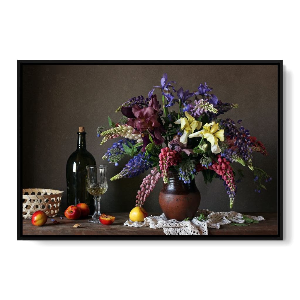 Lupines & Irises Canvas Wall Art