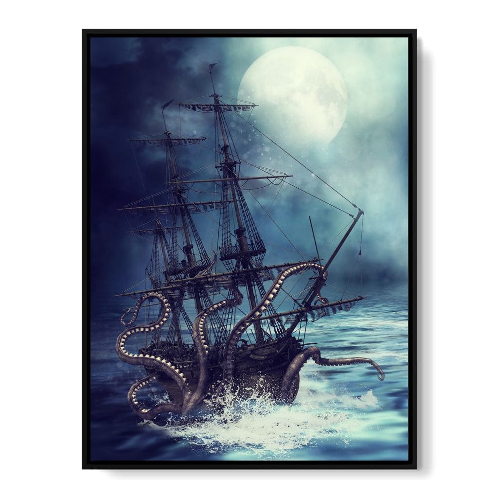 The Kraken Canvas Wall Art