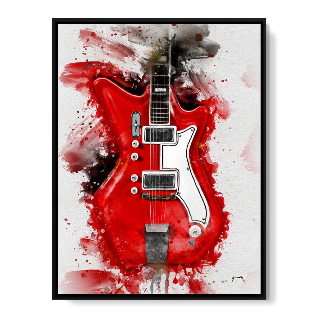 Jack White's Guitar Canvas Wall Art