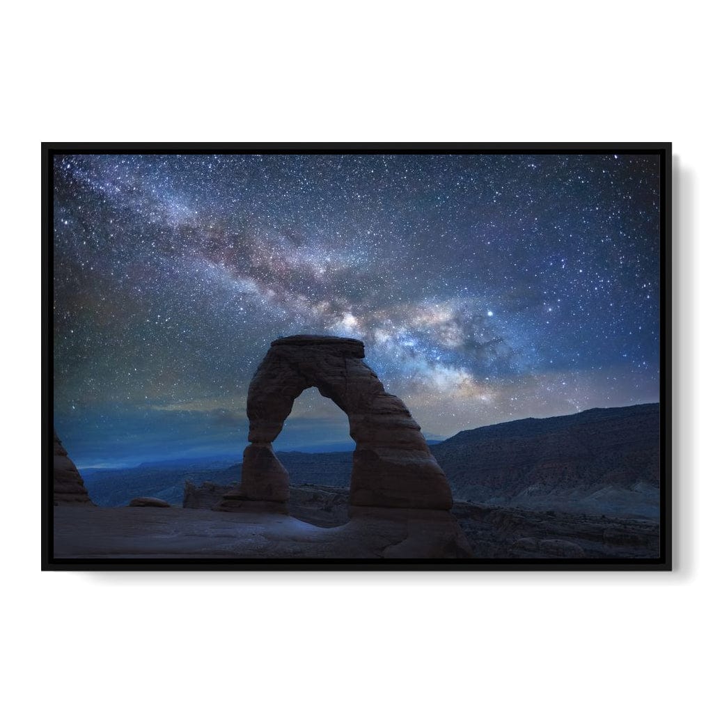 Arch Under the Milky Way Canvas Wall Art