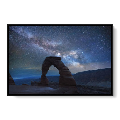 Arch Under the Milky Way Canvas Wall Art