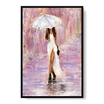 The Bridesmaid Under the Rain Canvas Wall Art