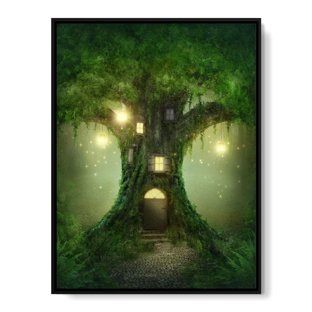 Magical Tree House Canvas Wall Art