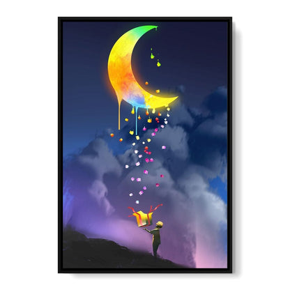 Moon Gift Canvas Wall Art