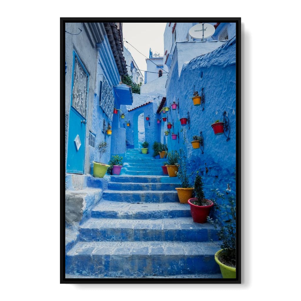 Chefchaouen - Blue village in Morocco Canvas Wall Art