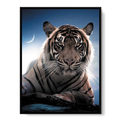 Tiger Moon Canvas Wall Art