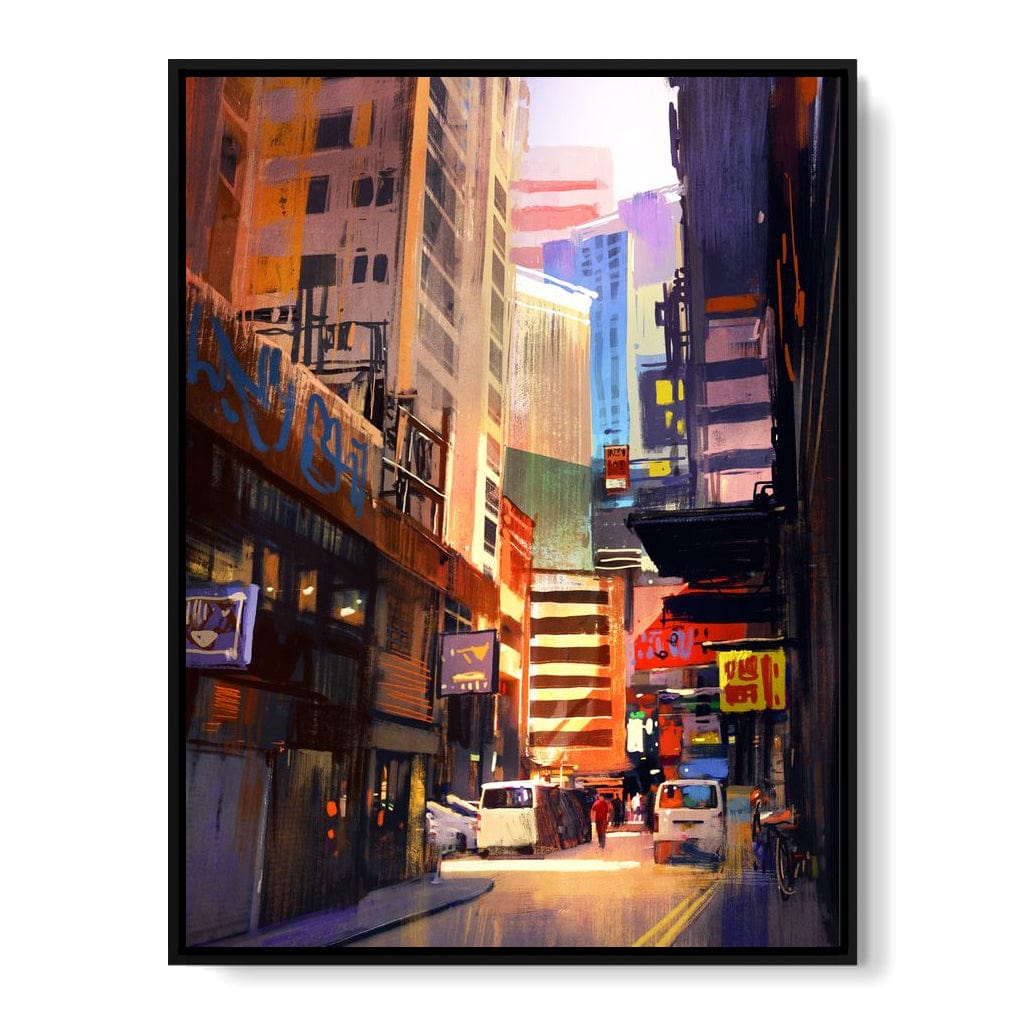 Hemererae Market Canvas Wall Art