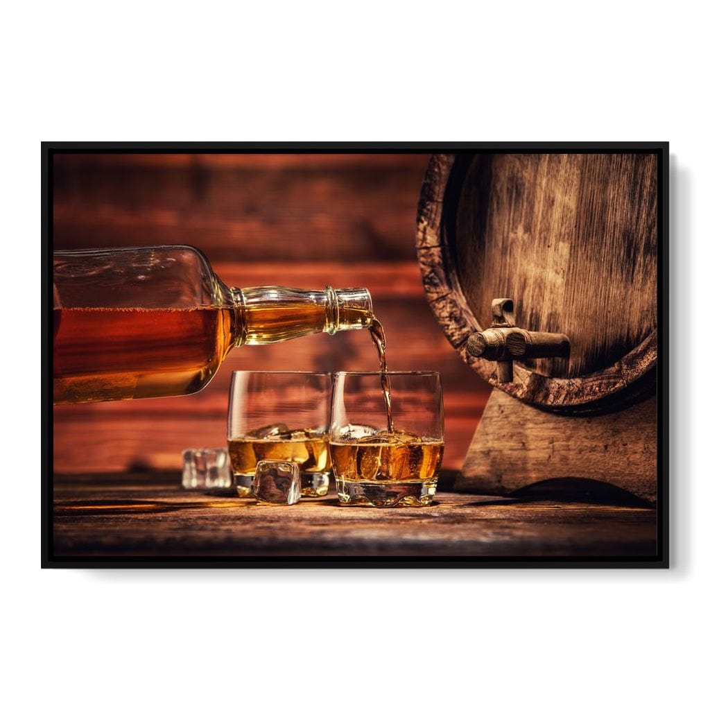 Whiskey Night Canvas Wall Art
