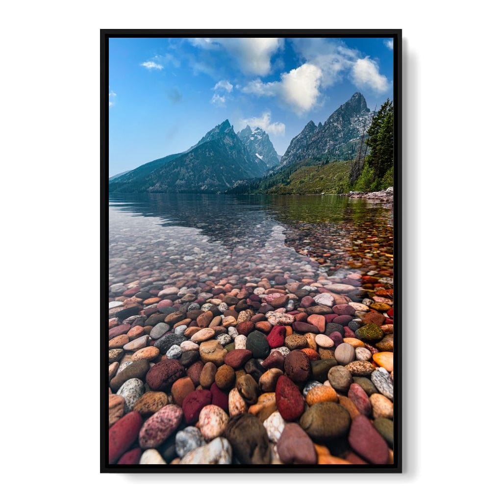 Colored Pebbles Canvas Wall Art