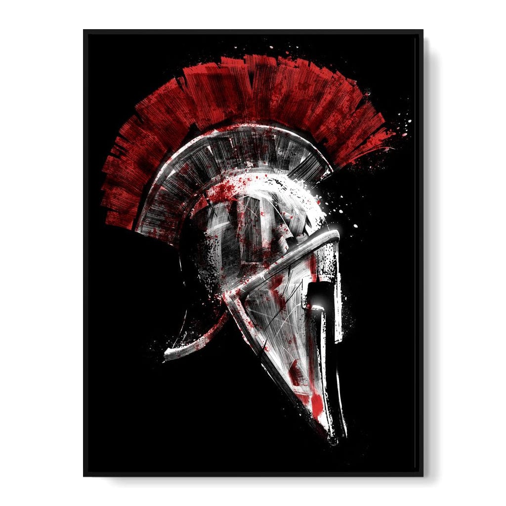 Greek Warrior Helmet Canvas Wall Art