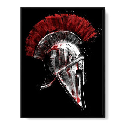 Greek Warrior Helmet Canvas Wall Art