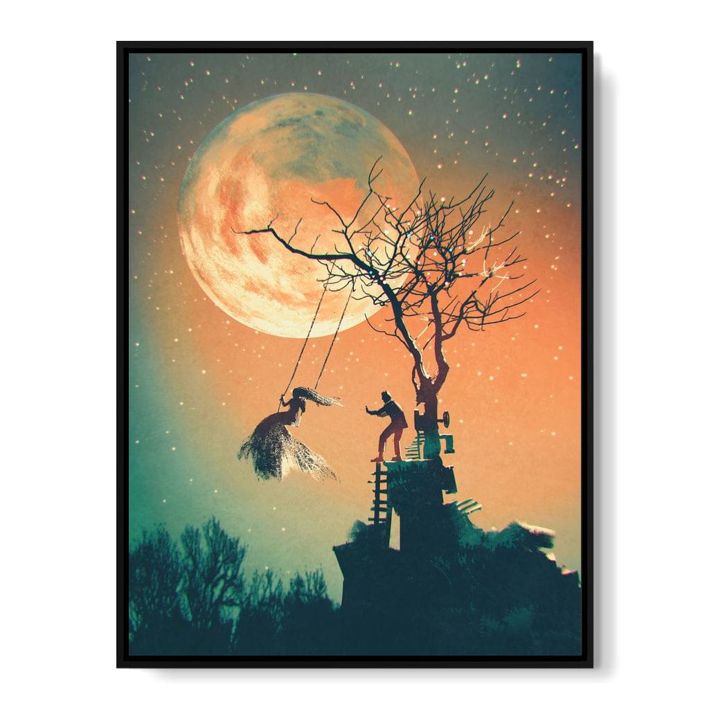Tree Swing Canvas Wall Art