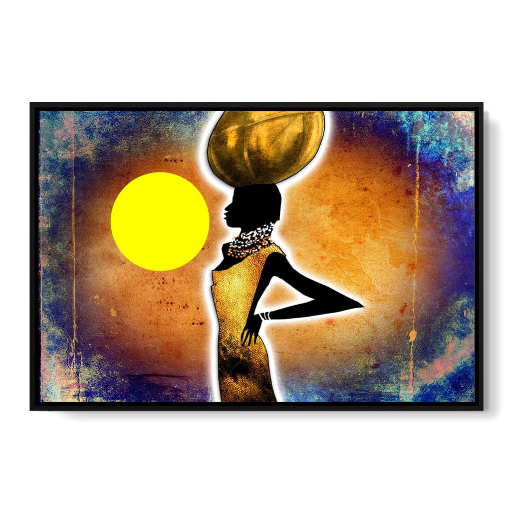 African Woman Canvas Wall Art