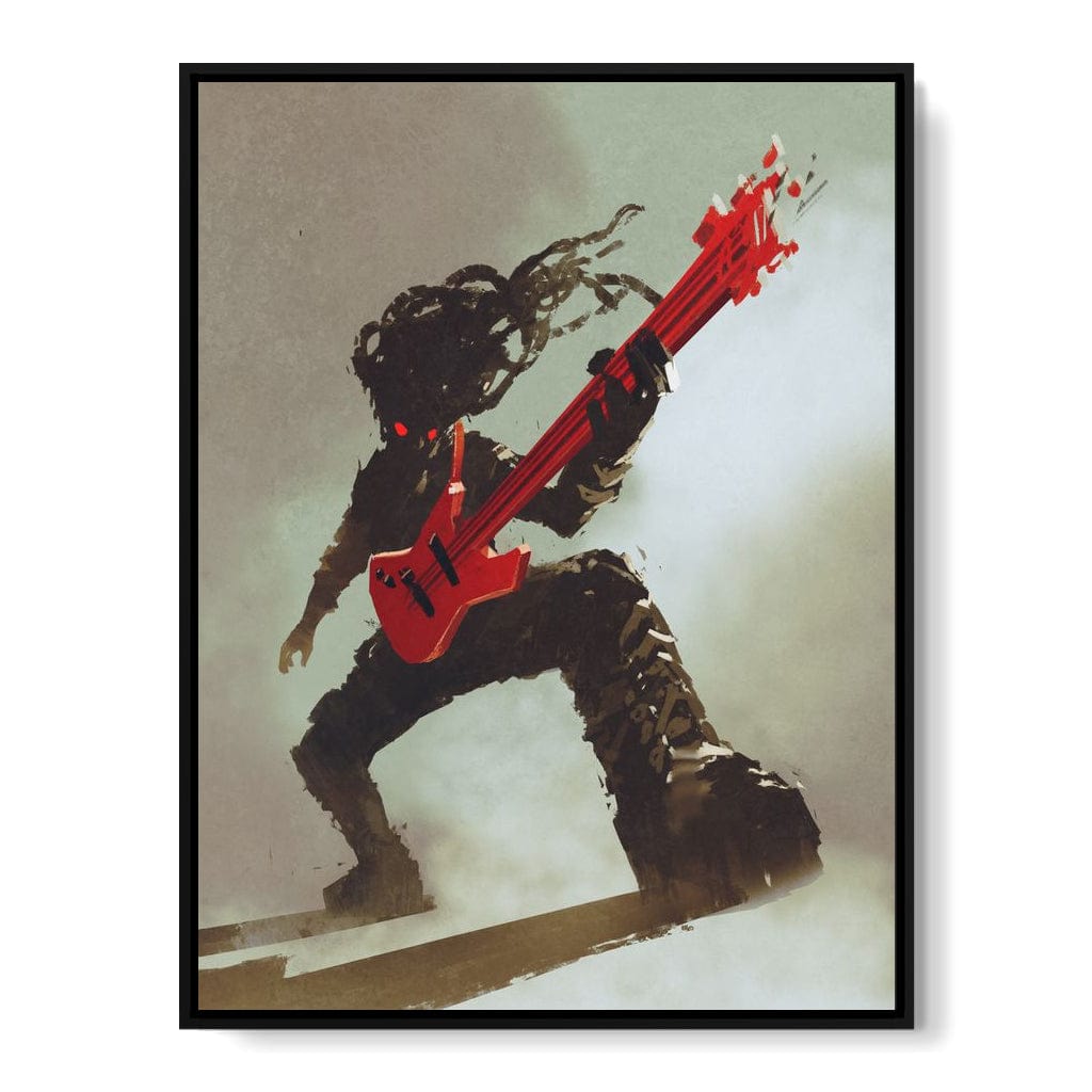 Rocker Monster Canvas Wall Art