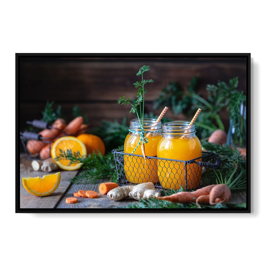 Fresh Orange Juice Canvas Wall Art