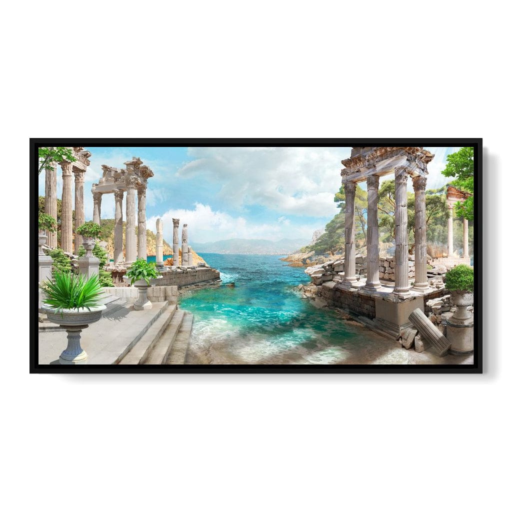 Ancient Greek Ruins Canvas Wall Art