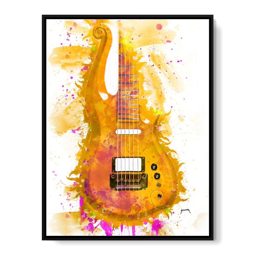 Prince's Guitar Canvas Wall Art