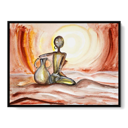 Sunset in Africa Canvas Wall Art