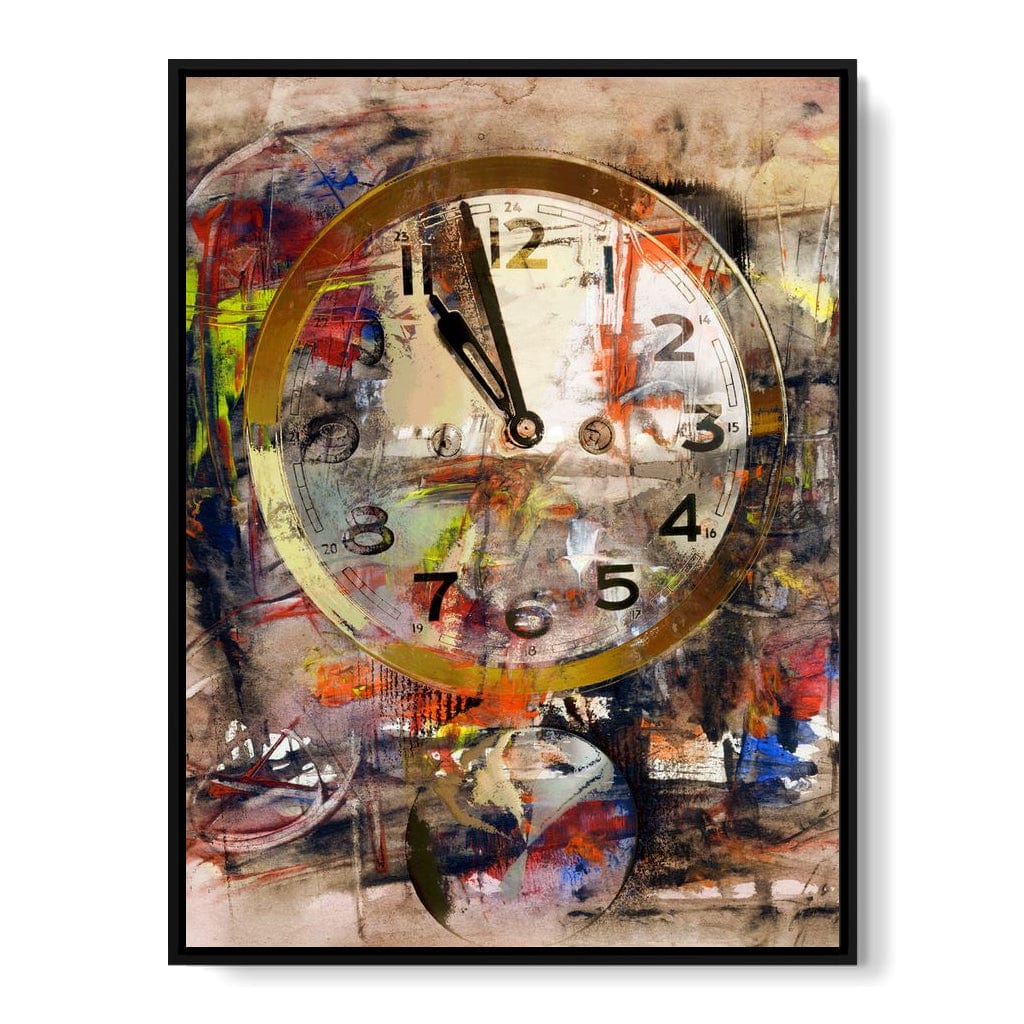 Art Clock Canvas Wall Art