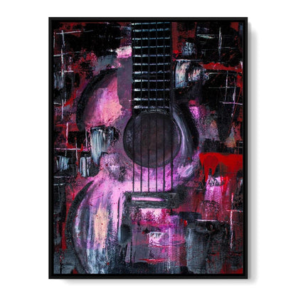 Abstract Guitar Canvas Wall Art