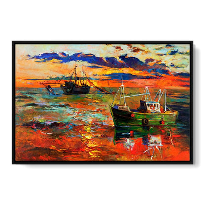 Fishing Boats Canvas Wall Art