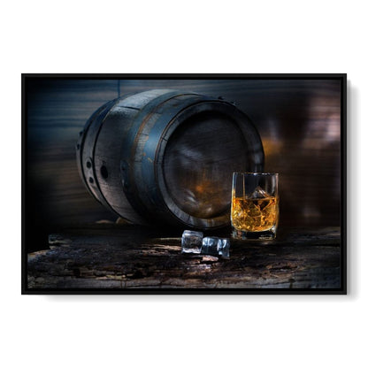 Keg of Whiskey Canvas Wall Art