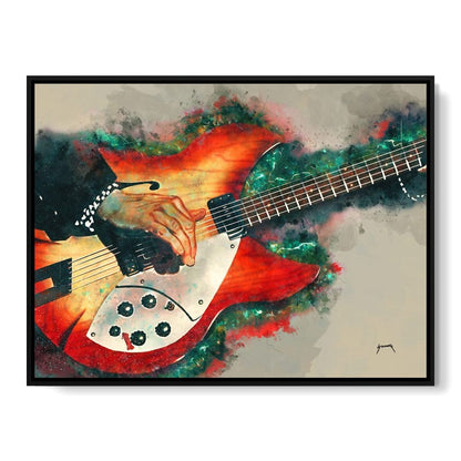 Tom Petty's Electric Guitar Canvas Wall Art